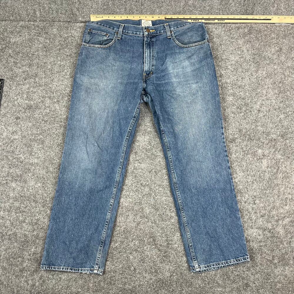St‎ Johns Bay Womens Jeans 36x29 Medium Wash Straight Leg Classic Denim Pants